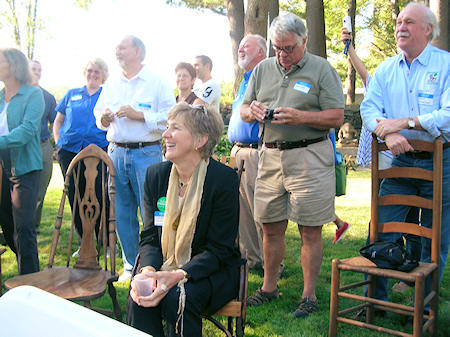 Debora at a Labor Day campaign event in Peterborough